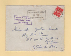 Escorteur Rapide Cassard - Marine Nationale - Toulon - 1959 - Timbre FM - Scheepspost