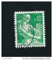 N° 1231  Moissonneuse, 0.10 Frs Timbre   France  1960-1961 - 1957-1959 Reaper