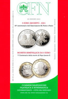 Nuovo - VATICANO - 2021 - Bollettino Ufficiale - Moneta 5 Euro - SS Pietro E Paolo - Papa Leone X - BN 05 - Covers & Documents