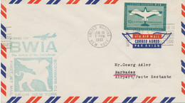 UNO NEW YORK 1961, Very Rare First Flight British West Indian Airways (BWIA) Boeing 707 - First Jet Mail To BARBADOS - Covers & Documents