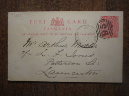 1886 TASMANIA AUSTRALIA ONE PENNY STATIONERY - Briefe U. Dokumente