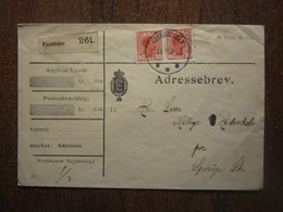 1916 DENMARK FJERRITSLEV ADDRESS CARD COVER - Storia Postale