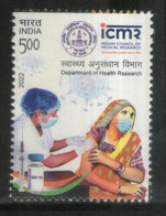 India 2022 NEW *** COVID-19 Vaccine ICMR Coronavirus Corna Virus 1 Stamp Mint MNH (**) Inde Indien - Unused Stamps