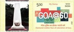 India 2021 NEW *** Liberation Of Goa, Diamond Jubilee Year OPERATION VIJAY Military 1v Stamp Mint MNH (**) Inde Indien - Unused Stamps