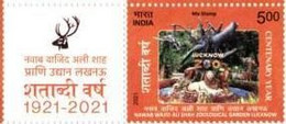 India 2021 NEW *** Nawab Wajid Ali Shah Zoological Garden,Animal Lion Peacock Deer Monkey Mint MNH (**) Inde Indien - Nuevos