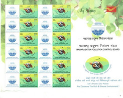 India 2021 NEW *** Maharashtra Pollution Control Board 12v Stamp Mint MNH (**) Inde Indien - Unused Stamps