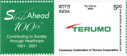 India 2021 NEW *** Terumo Corporation Medical Scientist 1v Stamp Mint MNH (**) Inde Indien - Nuevos