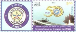 India 2021 NEW *** Aeronautics Research & Development Board Air Force Aircarft Carrier DRDO MNH (**) Inde Indien - Unused Stamps