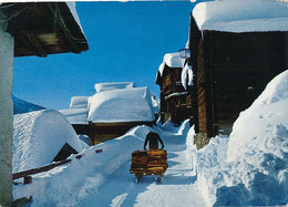 CPM GF (pli) -31975-Suisse -Hiver à Chandolin, Val D'Anniviers -Envoi Gratuit - Chandolin