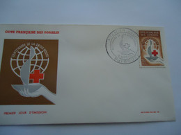 SOMALI  COAST FRENCH  FDC  1063  RED CROSS - Lettres & Documents