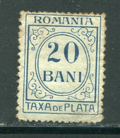 ROUMANIE- Taxe Y&T N°37- Oblitéré - Postage Due