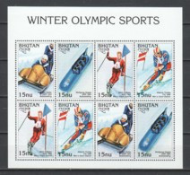 Bhutan 1997 Kleinbogen Mi 1637-1640 MNH WINTER OLYMPICS NAGANO - Winter 1998: Nagano