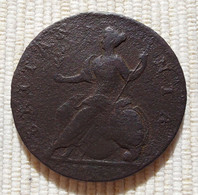 UK - ½ Penny - George II (Young Laureate) - KM# 566 - Autres & Non Classés