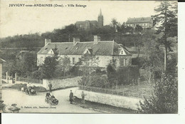 61 - Orne - Juvigny Sous Andaines - Villa Solange - Voiture - Triporteur   - Animée - - Juvigny Sous Andaine