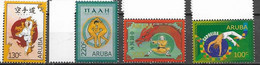 ARUBA, 2020, MNH, MARTIAL ARTS, WRESTLING, CAPOEIRA,  4v - Unclassified