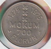 Amsterdam : 1275 - 1975     700 Jaar Mokum   700 Florijn    (1012) - Souvenir-Medaille (elongated Coins)