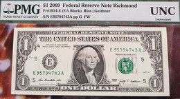 USA  United States Of America  1 $  2009 - Biglietti Degli Stati Uniti (1928-1953)