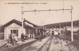 ROUGEMONT-le-CHATEAU -90- La Gare (Train En Gare) - Animation - Rougemont-le-Château