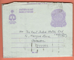 India Inland Letter / Peacock 35 Postal Stationery / IX Asian Games Delhi 1982, India International Trade Fair, Machine - Inland Letter Cards