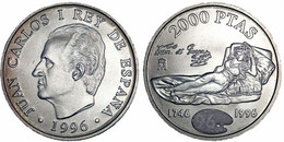 Moneda De 2000 Pesetas De Plata - 1996 - La Maja De Goya - 2 000 Pesetas