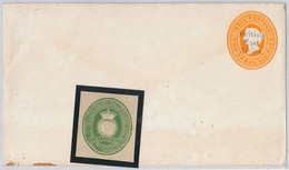 48715 - BRITISH EAST AFRICA -  POSTAL STATIONERY COVER : H&G # 3a + #1 Cut-out - Brits Oost-Afrika