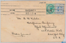 48695 - NEW SOUTH WALES -  POSTAL HISTORY -  COVER To USA 1909 - Briefe U. Dokumente