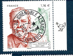 France 2022.Issu De La Mini Planche Pasteur . Cachet Rond Gomme D'origine. - Used Stamps