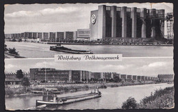 GERMANY  ,  WOLFSBURG  ,  WW  CARS  ,  RAILWAY  ,  OLD  POSTCARD - Wolfsburg