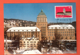 ABA-38  Carte-Maximum-Karte Sonderpostmarken Universität Zürich University 1983. Grand Format - Cartoline Maximum