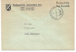 2006f: Gemeindeamts- Kuvert 8380 Jennersdorf, Stadtwappen, Heimatbeleg Aus 1986 Sehr Dekorativ - Jennersdorf