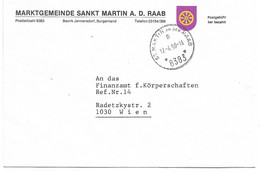 2006h: Gemeindeamts- Kuvert 8383 St. Martin An Der Raab, Stadtwappen, Heimatbeleg Aus 1990 Sehr Dekorativ - Jennersdorf