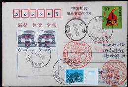 CHINA CHINE  CINA STAMPED  POSTCARD WITH SPECIAL POSTMARK - 79 - Oblitérés