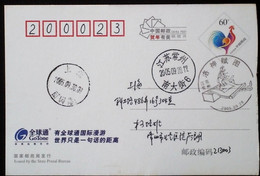 CHINA CHINE  CINA STAMPED  POSTCARD WITH SPECIAL POSTMARK - 87 - Usados