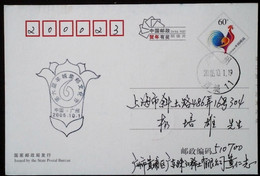 CHINA CHINE  CINA STAMPED  POSTCARD WITH SPECIAL POSTMARK - 90 - Oblitérés