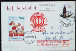 CHINA CHINE  CINA STAMPED  POSTCARD WITH SPECIAL POSTMARK - 91 - Oblitérés