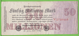 ALLEMAGNE / 50 000 000 MARK / 50 MILLIONS / 25/07/1923 - 50 Mio. Mark