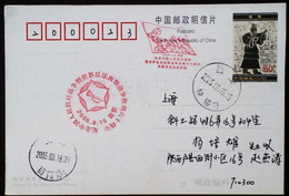 CHINA CHINE  CINA STAMPED  POSTCARD WITH SPECIAL POSTMARK - 107 - Used Stamps