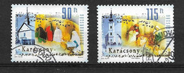Timbres Oblitérés De Hongrie, BF N°4461-62 Yt, 2011,noël, Crèche De Bethléem, Nativité - Used Stamps