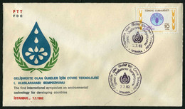 Türkiye 1982 The First International Symposium On Environmental Technology For Developing Countries, Special Cover - Briefe U. Dokumente