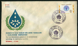 Türkiye 1982 The First International Symposium On Environmental Technology For Developing Countries, Special Cover - Lettres & Documents