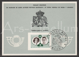 ROYALTY / België / Belgique / Feuillet Souvenir Du Mariage / Roi Baudouin / Koningin Fabiola / 1960 - 1951-1960