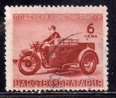 BULGARIA BULGARIE BULGARIEN 1942 PARCEL POST STAMPS PACCHI POSTALI MOTORCYCLE 6L USATO USED OBLITERE' - Dienstzegels