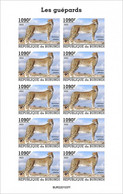 Burundi 2022, Animals, Ghepard, Sheetlet IMPERFORATED - Neufs