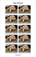 Burundi 2022, Animals, Turtle II, Sheetlet IMPERFORATED - Neufs