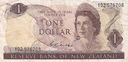 New Zealand #163b, 1 Dollar, 1968-1975 Issue Banknote - New Zealand