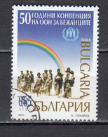 Bulgaria 2001 - 50 Years United Nations High Commissioner For Refugees (UNHCR), Mi-Nr. 4522, Used - Usados