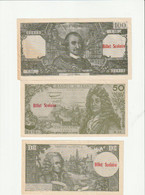 10 Francs 50 Francs 100 Francs  Billets Scolaire - Unclassified