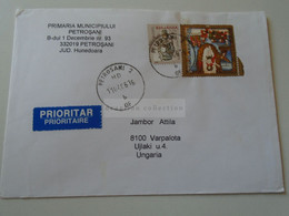 D188401   Romania    Cover - Cancel 2006 Petrosani  Sent To Hungary   Pottery - Brieven En Documenten