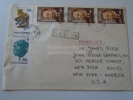 D188405    Romania    Cover - Cancel 1996  Bucuresti    Sent To USA - Cartas & Documentos