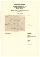 Précurseur - Page De Collection + LAC Datée De Oostende (1790) + Obl Linéaire OSTENDE > Dunkerke / Cachet à Sec - 1714-1794 (Austrian Netherlands)